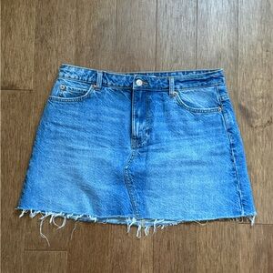 Zara Blue Denim Mini Skirt